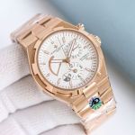 Vacheron Constantin Overseas 42mm Waterproof 150m 316L Steel Rose Gold Case Watch